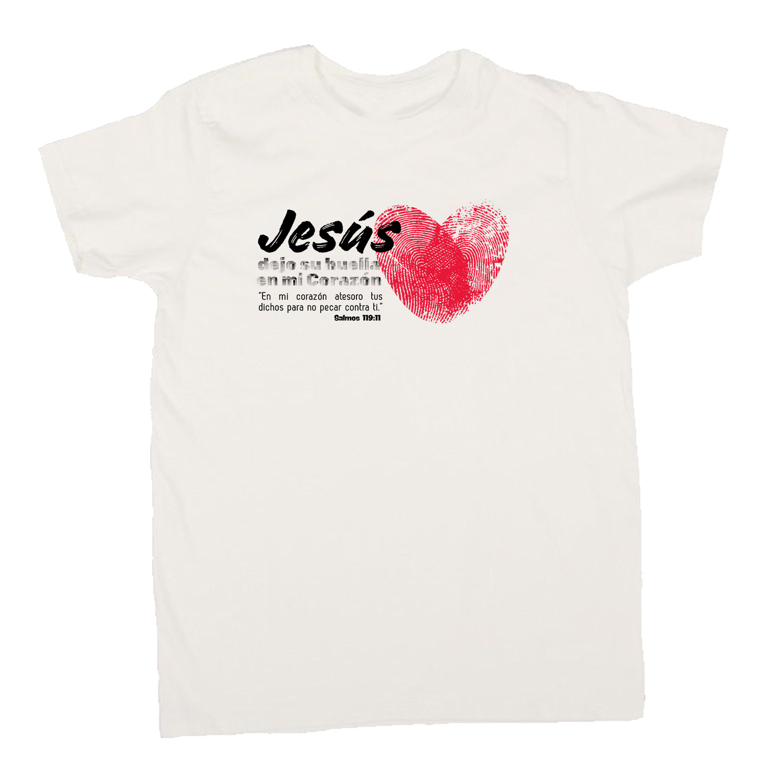 camiseta jesús dejó su huella en mi corazón camiseta jesús dejó su huella en mi corazón