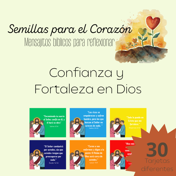 semillas para el corazón – confianza, fuerza y descanso en dios